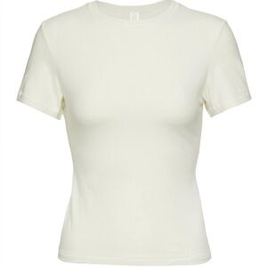 SKIMS Cotton Jersey T-Shirt Bone Color